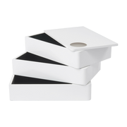 Caja de almacenamiento de madera MDF blanca - Umbra