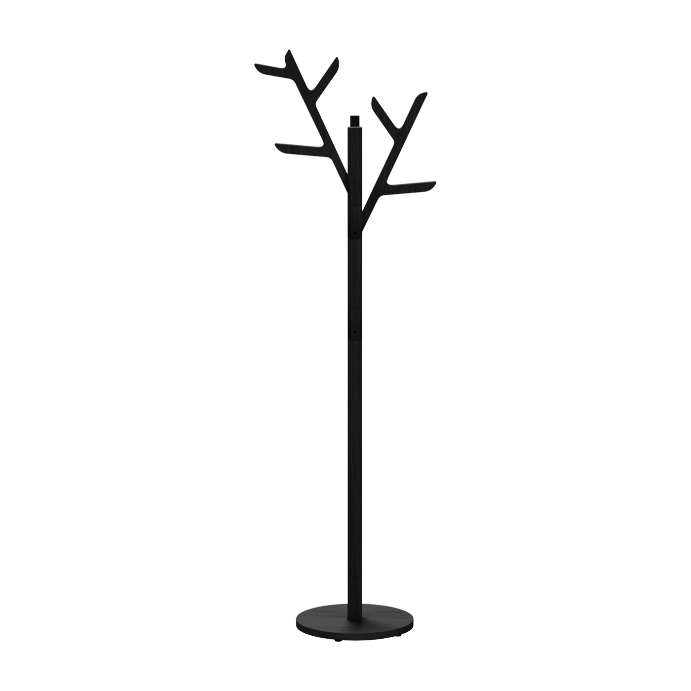 Porte manteaux sur pied en bois noir 48 x 35 x 158 cm Ambroise - Hartô