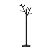 Porte manteaux sur pied en bois noir 48 x 35 x 158 cm Ambroise - Hartô