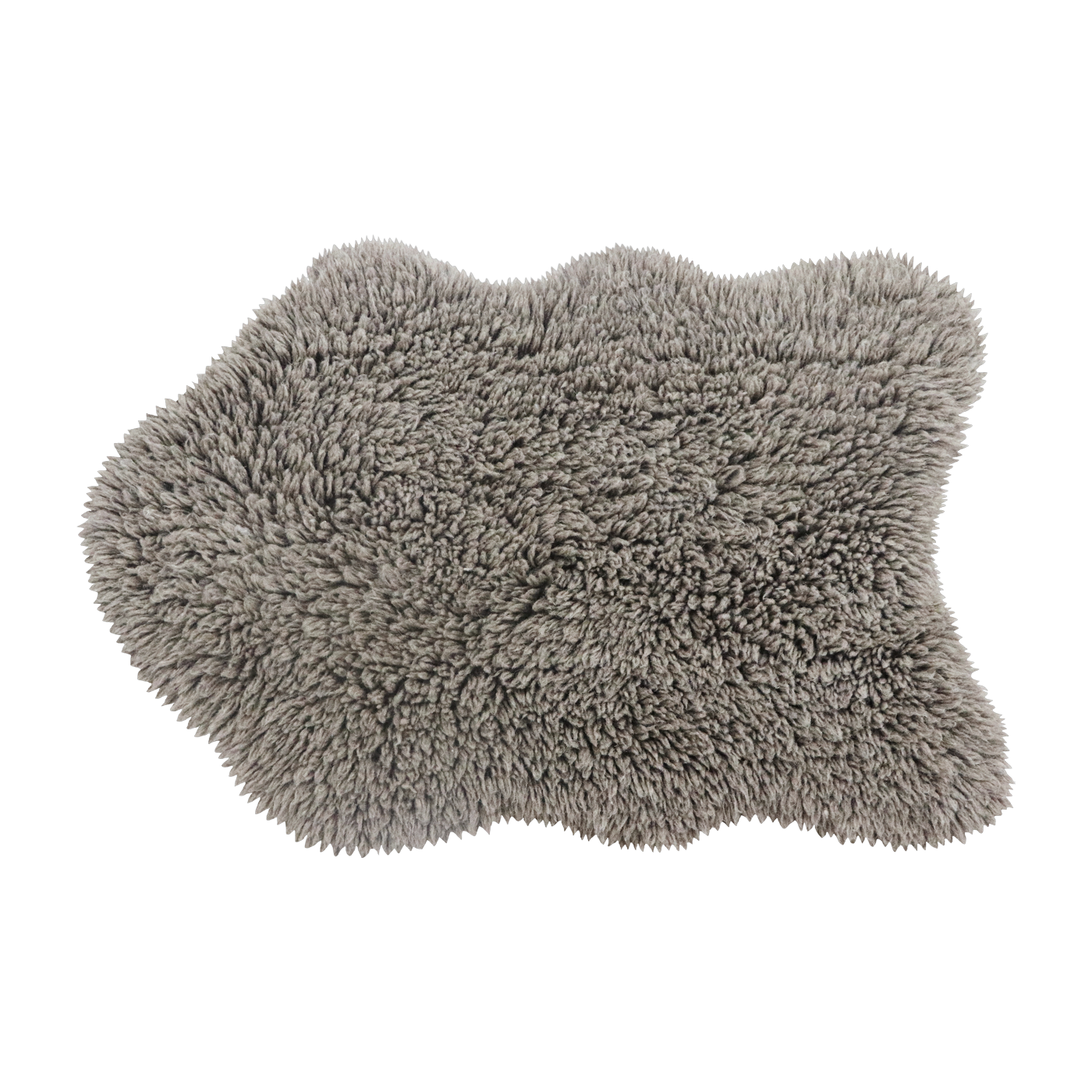 Tapis en laine mouton gris 75x110 cm - Lorena Canals