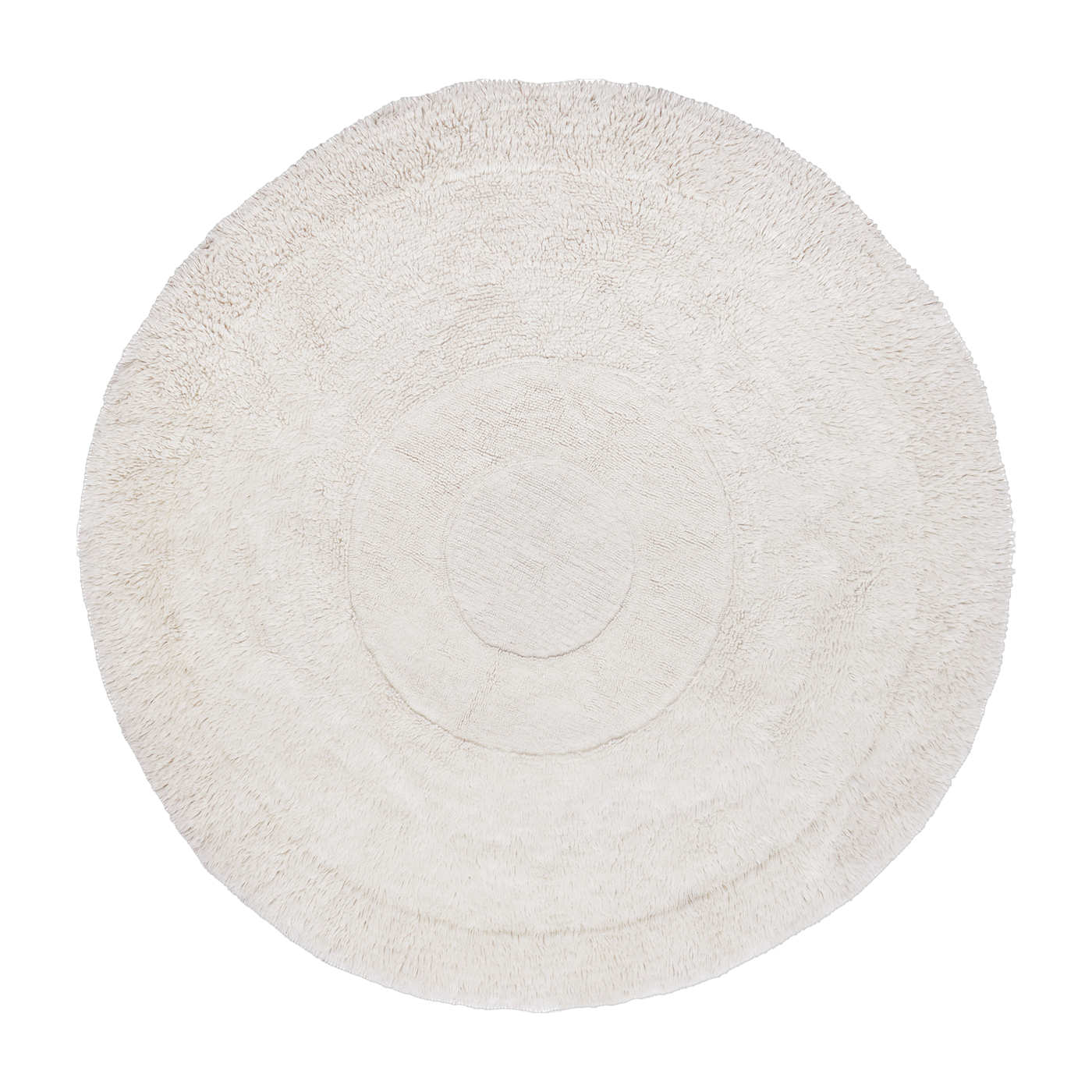 Tapis en laine cercle artique blanc 250 cm - Lorena Canals