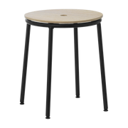 Tabouret en chêne et acier noir 45 cm Circa Oak - Normann Copenhagen