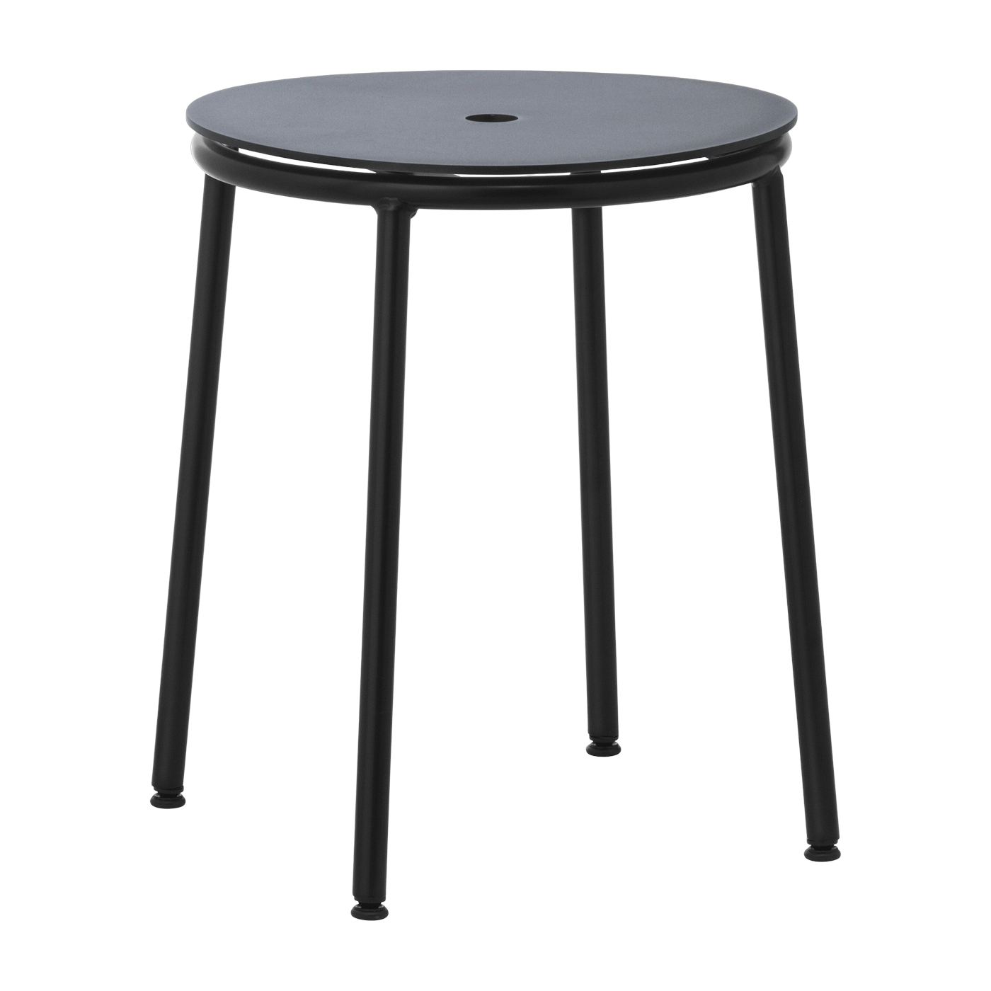 Sgabello in acciaio e alluminio nero 45 cm Circa - Normann Copenhagen