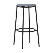 Sgabello Circa in acciaio e alluminio - nero 75 cm Normann Copenhagen