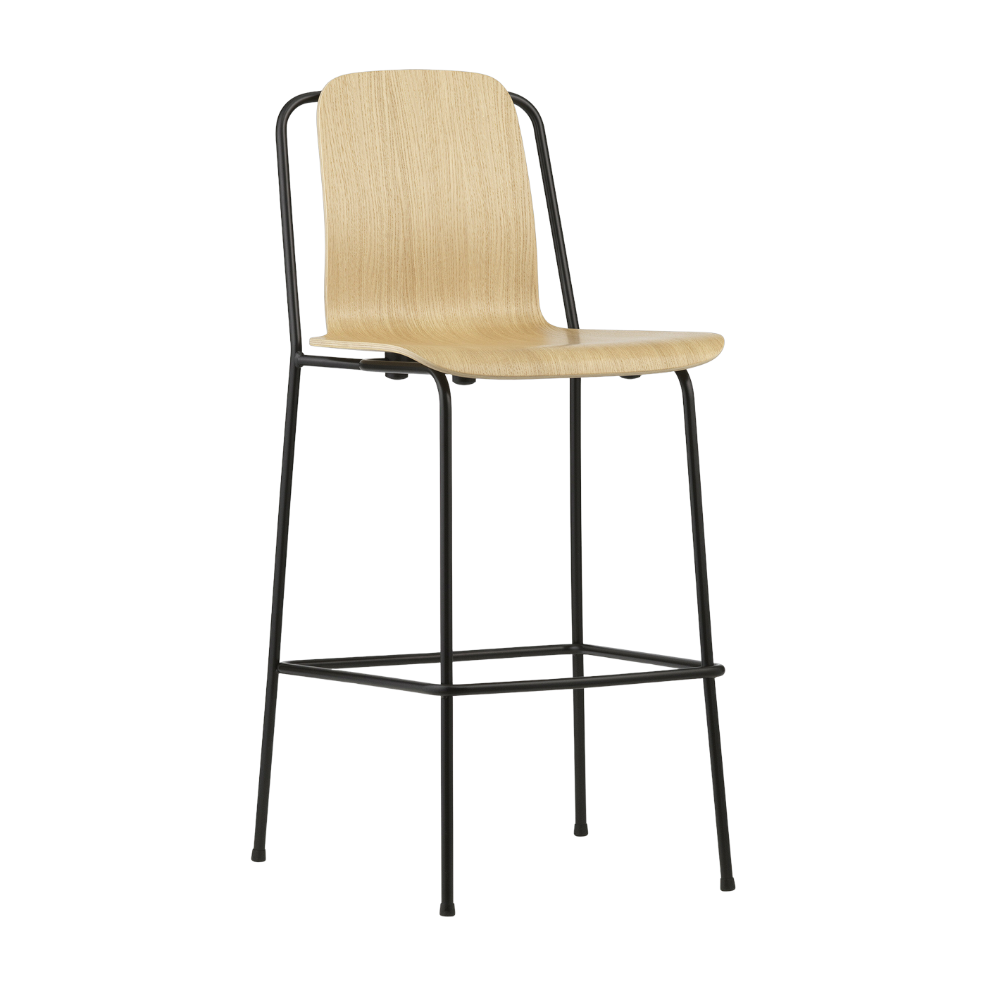 Black steel bar chair 75 cm Studio - Normann Copenhagen