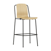 Sedia da bar in acciaio nero 75 cm Studio - Normann Copenhagen