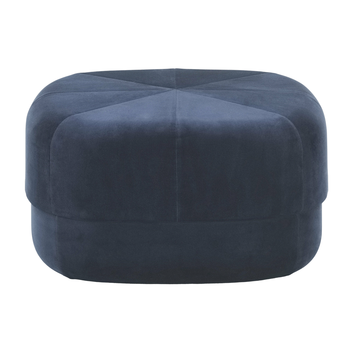 Pouf Circus in poliestere blu scuro - taglia L Normann Copenhagen