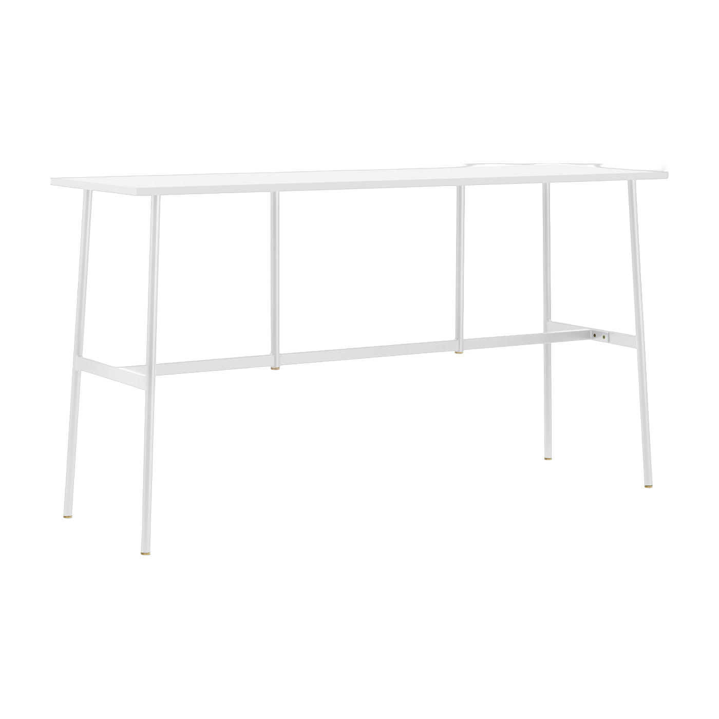 Tavolo alto Union in ottone bianco e laminato 190 x 90 cm - Normann Copenhagen