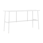 Union white laminate and brass high table 190 x 90 cm - Normann Copenhagen