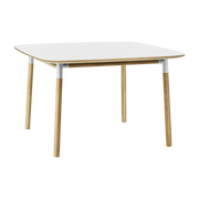 White laminated oak dining table 120 x 120 cm Form - Normann Copenhagen