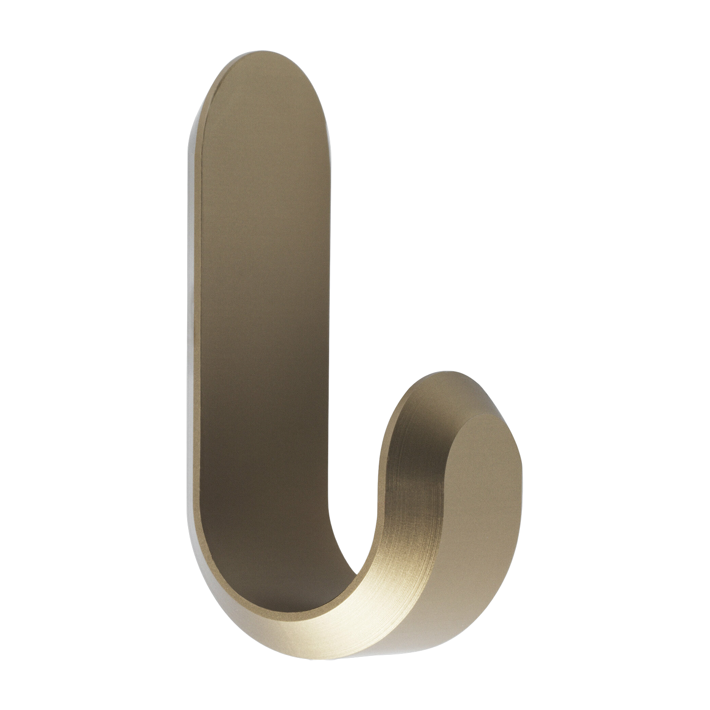 Kleiderhaken aus goldfarbenem Aluminium Curve - - Normann Copenhagen