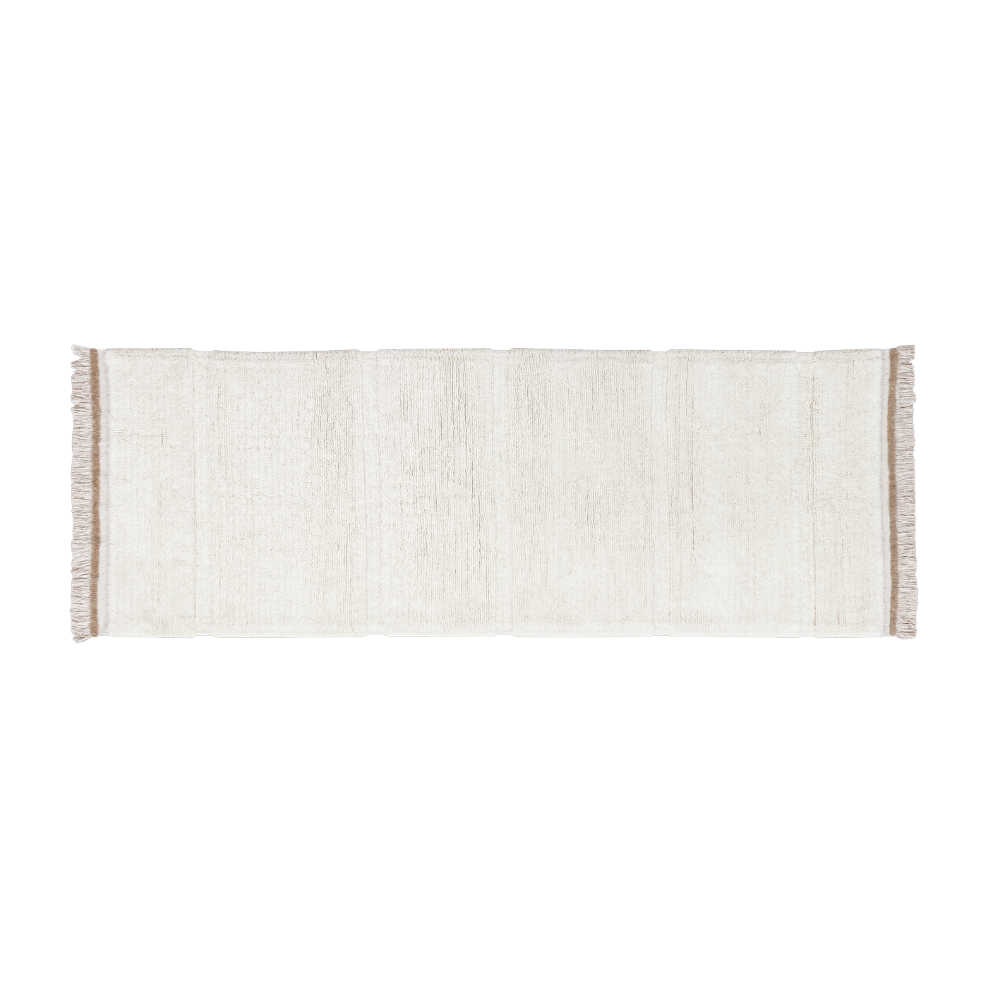Tapis en laine blanc 230x80 cm Steppe - Lorena Canals