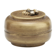 Storage W. Lid Linna Brass - House Doctor