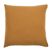 Funda de almohada de gasa de algodón mostaza 63 x 63 cm - The Cool Republic