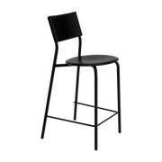Sedia da bar in plastica riciclata nero grafite 65 cm SSD - TIPTOE