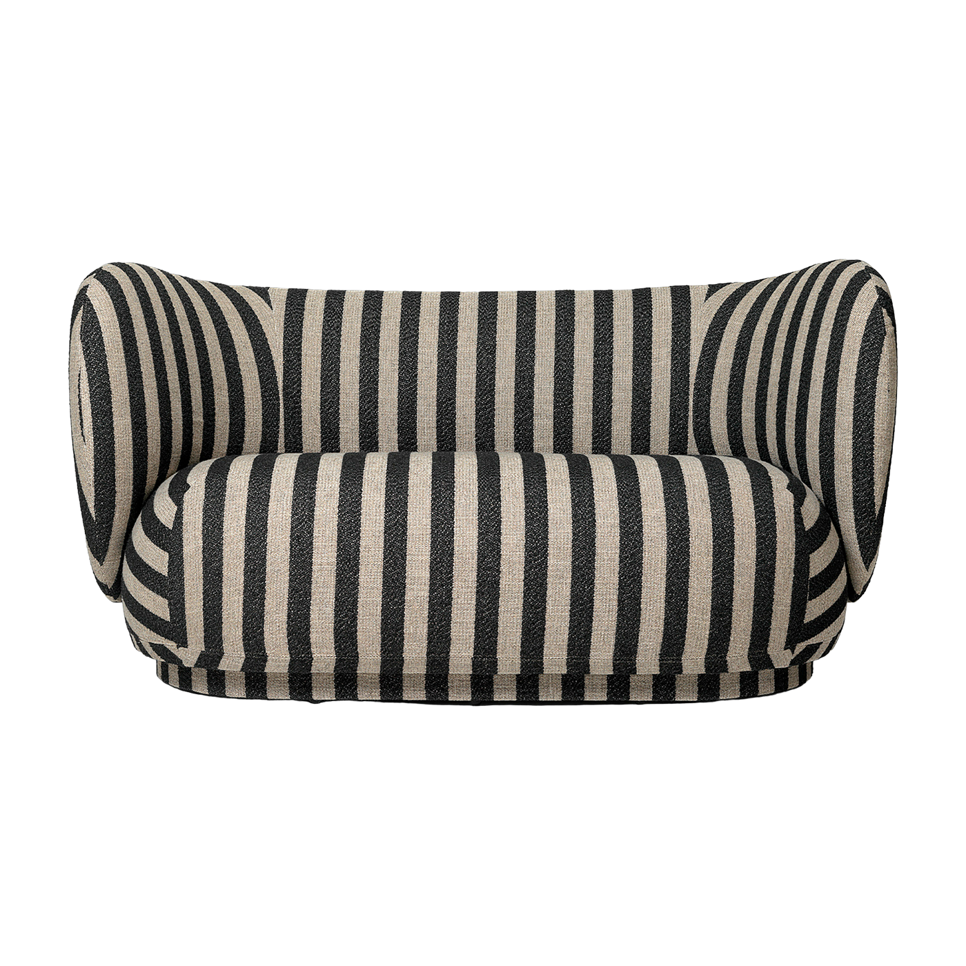 2 seater sofa louisiana sand and black Rico - Ferm Living