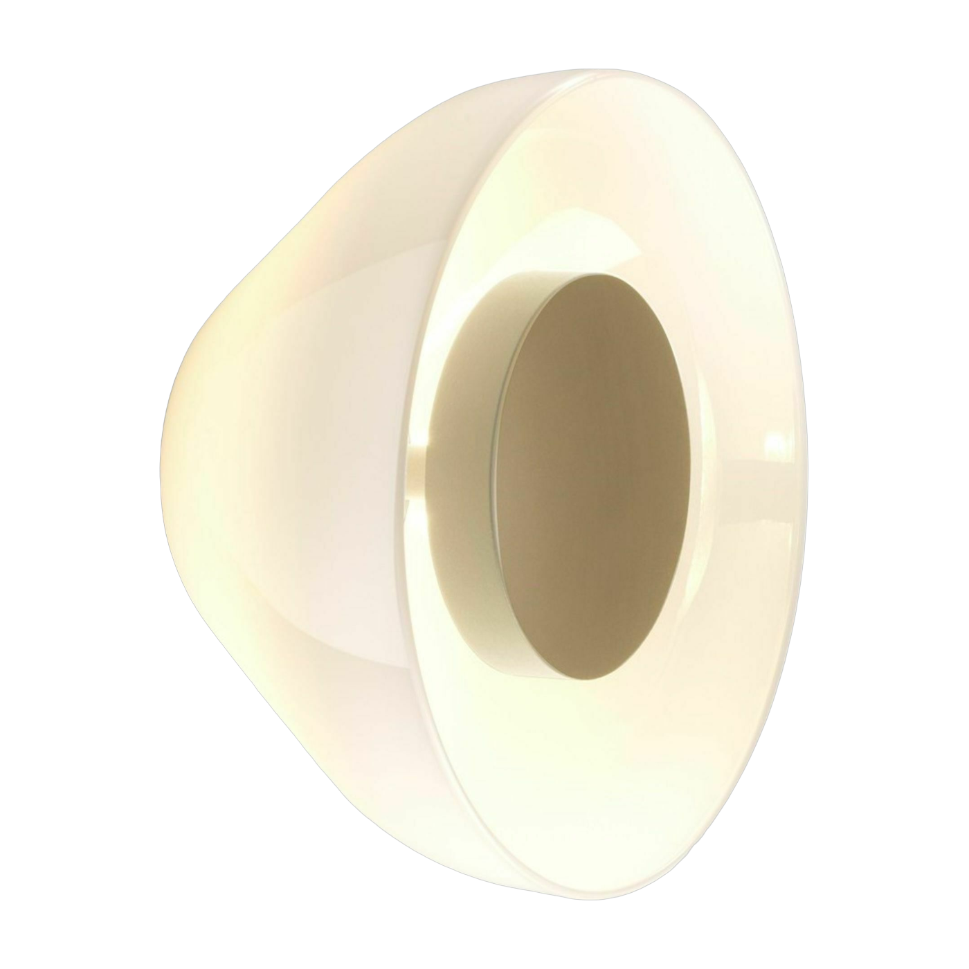 Applique en verre blanc opale 18cm Aura - Marset