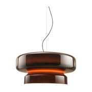 Suspension en polycarbonate orange LED Bohemia - Marset