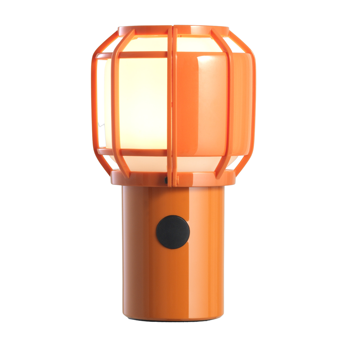 Orangefarbene schnurlose Lampe aus Polycarbonat Chispa -. Marset