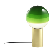 Lampada da bureau in metallo e vetro soffiato verde e oro Dipping - Marset