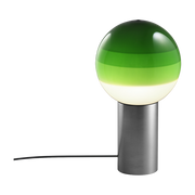 Lampada di bureau in metallo e vetro soffiato verde e grigio Dipping - Marset