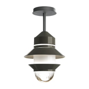 Grey polycarconate outdoor hanging light Santorini C - Marset