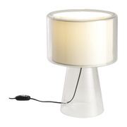 Lampe de bureau en verre soufflé beige 53cm Mercer - Marset