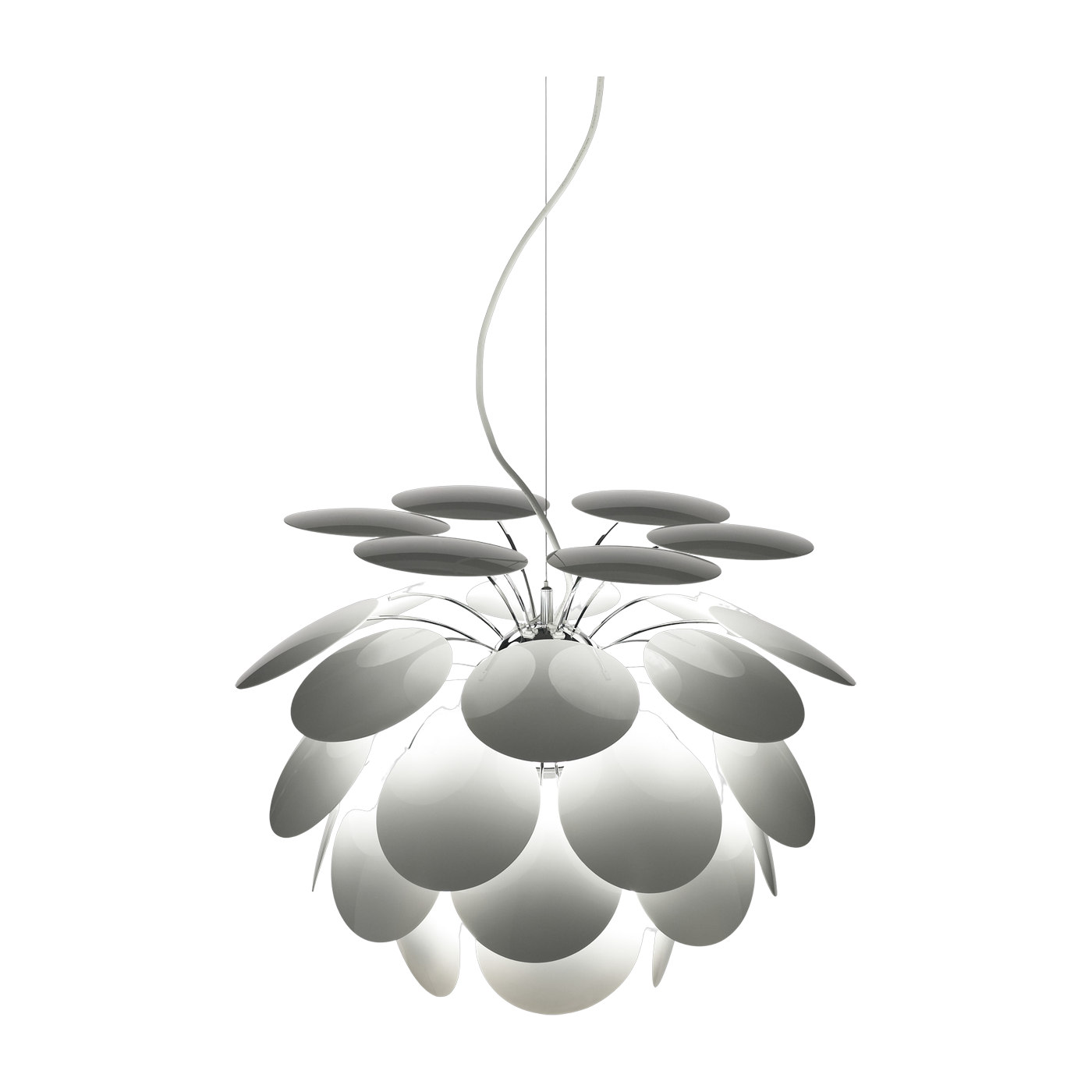 Lámpara colgante de metal blanco 68 cm Discoco - Marset