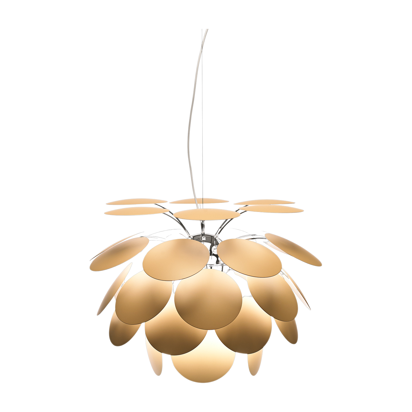 Lámpara colgante de metal beige mate 68 cm Discoco - Marset