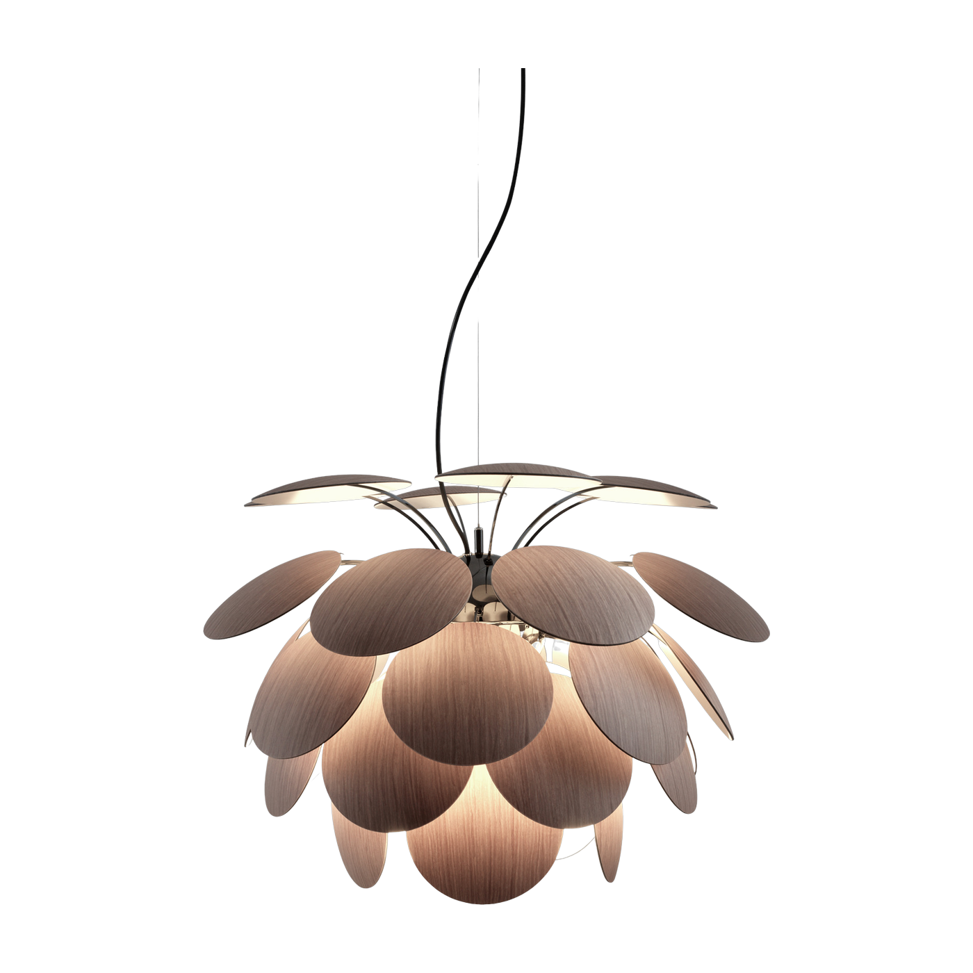 Lámpara colgante de roble americano 68 cm Discoco - Marset