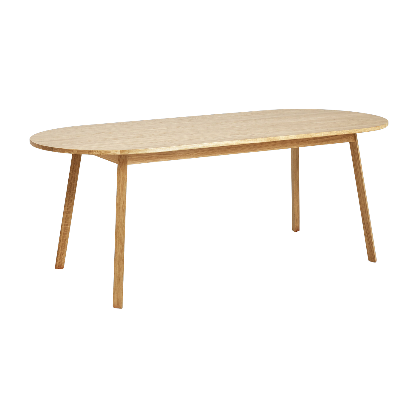 Table à manger en bois de chêne laqué 200 cm Triangle - HAY