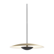 Hanging lamp in brushed brass and white aluminum Ginger 42 - Marset