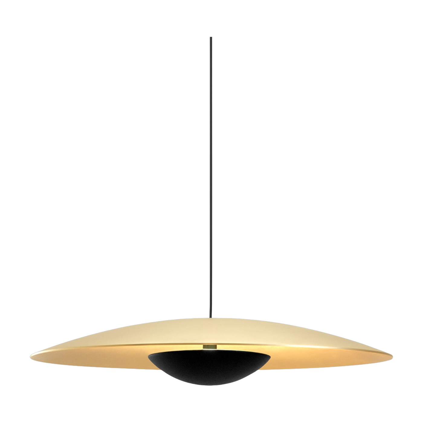 Suspension en métal laiton brossé Ginger 60 - Marset