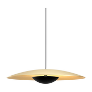 Brushed brass metal pendant Ginger 60 - Marset