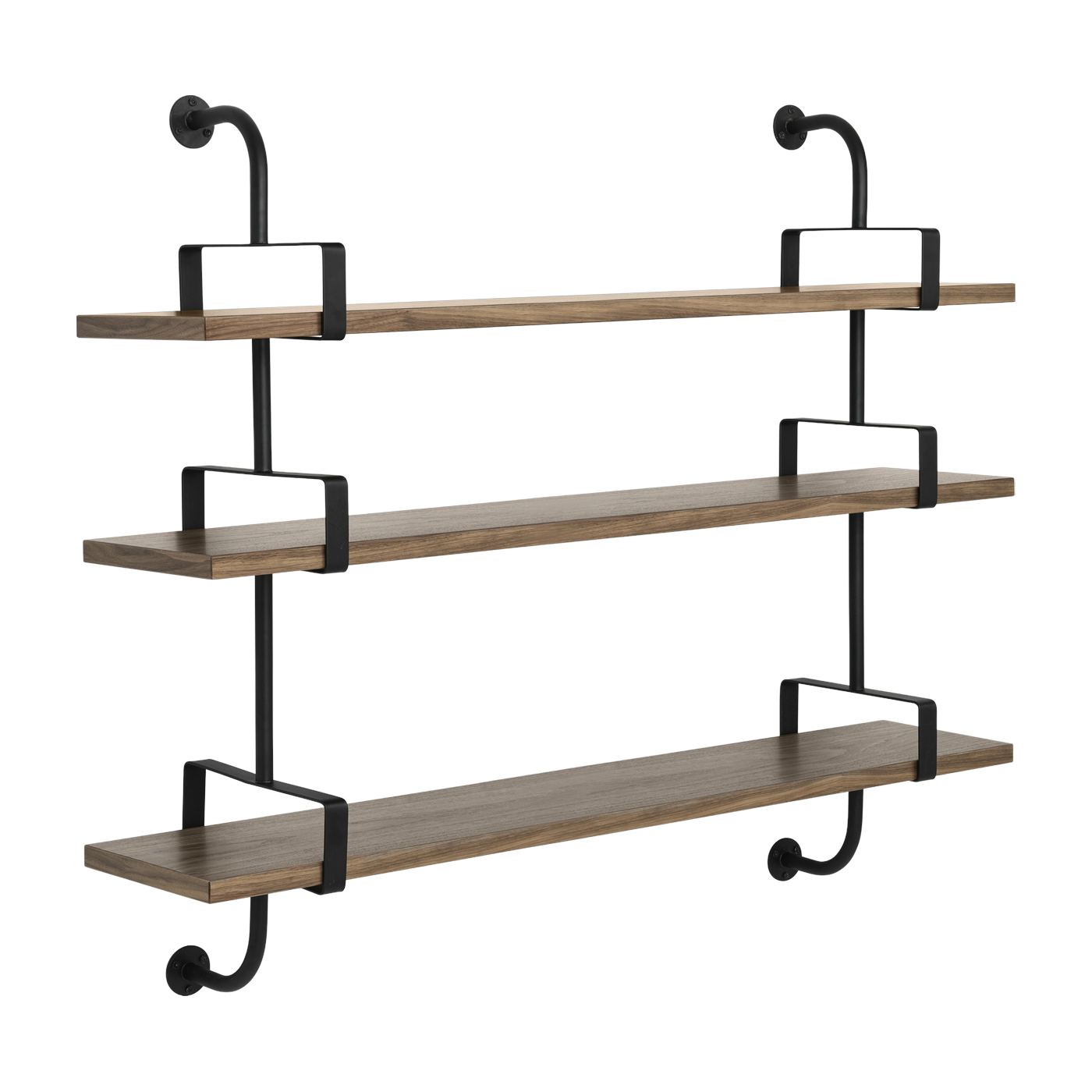 3 estantes de nogal 155 cm Demon Shelf - Gubi