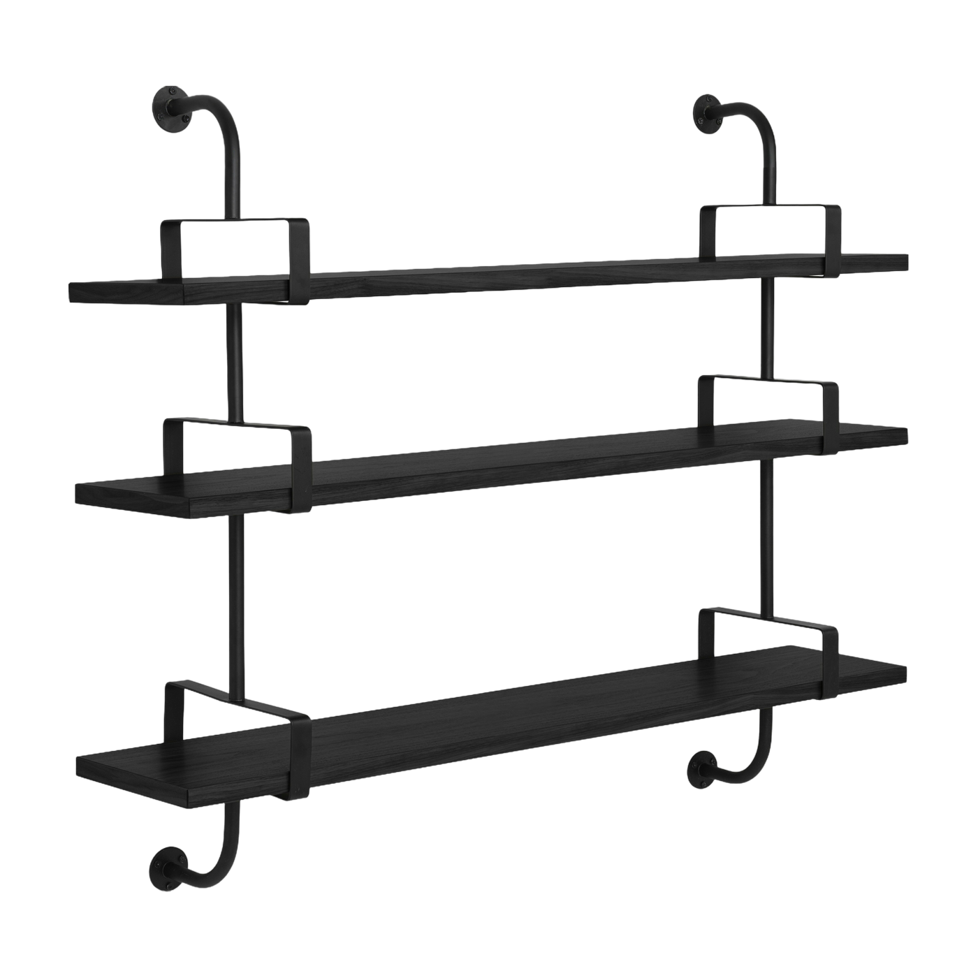 3 estantes de fresno negro 155 cm Demon Shelf - Gubi