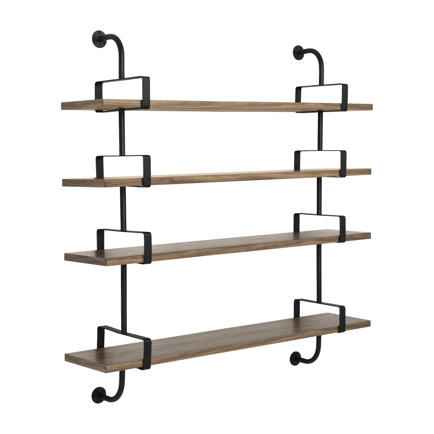 4 étagères en noyer 155 cm Démon Shelf - Gubi
