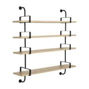 4 estantes de roble lacado 155 cm Demon Shelf - Gubi