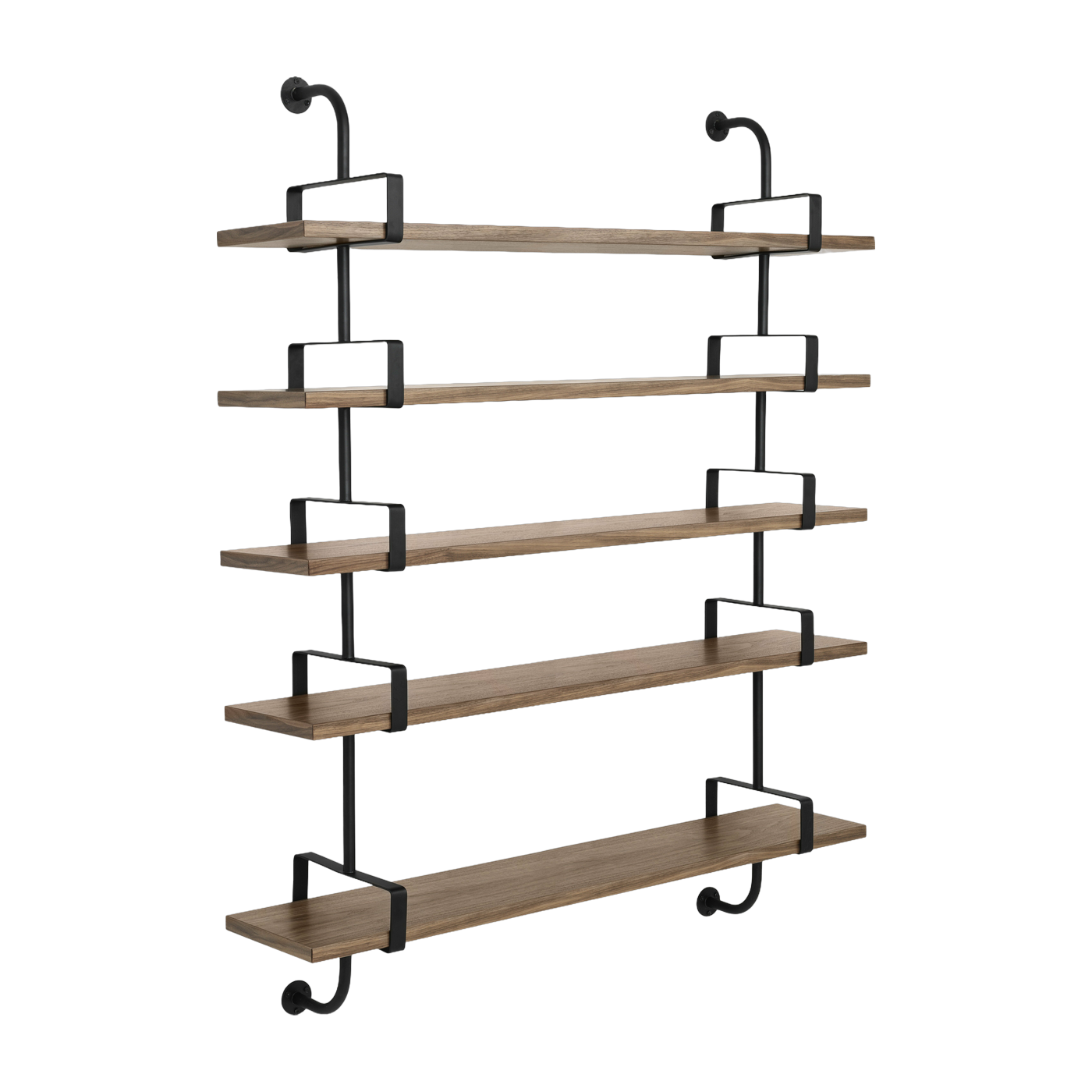 5 estantes de nogal 155 cm Demon Shelf - Gubi