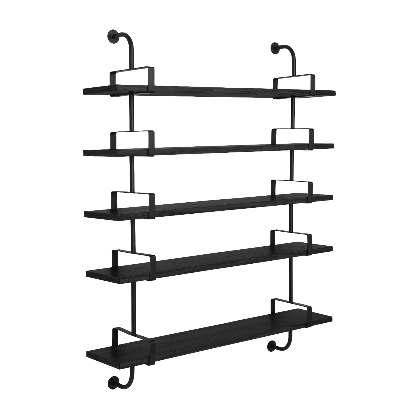 5 estantes de fresno negro 155 cm Demon Shelf - Gubi
