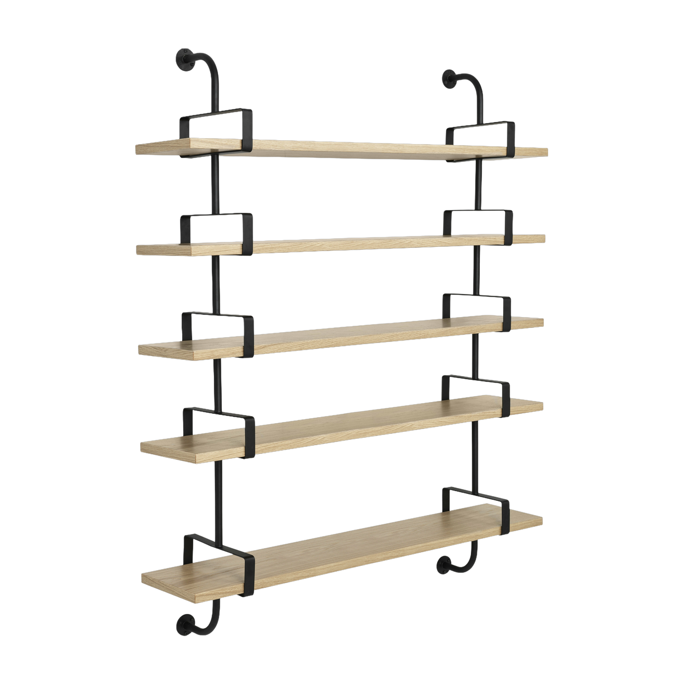 5 estantes de roble lacado 155 cm Demon Shelf - Gubi