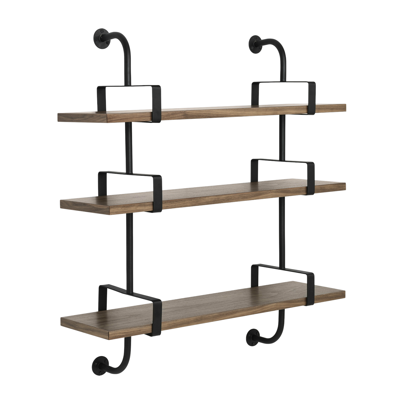 3 estantes de nogal 95 cm Demon Shelf - Gubi