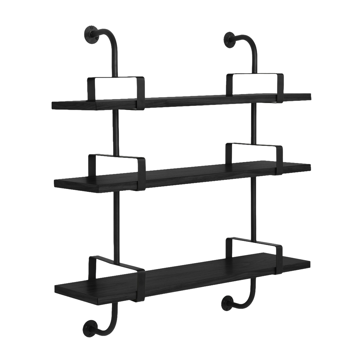 3 estantes de fresno negro 95 cm Demon Shelf - Gubi