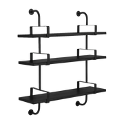 3 ripiani in frassino nero da 95 cm Demon Shelf - Gubi