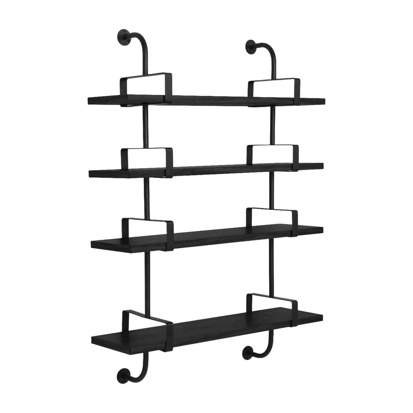 4 estantes de fresno negro 95 cm Demon Shelf - Gubi