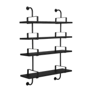 4 étagères en frêne noir 95 cm Démon Shelf - Gubi