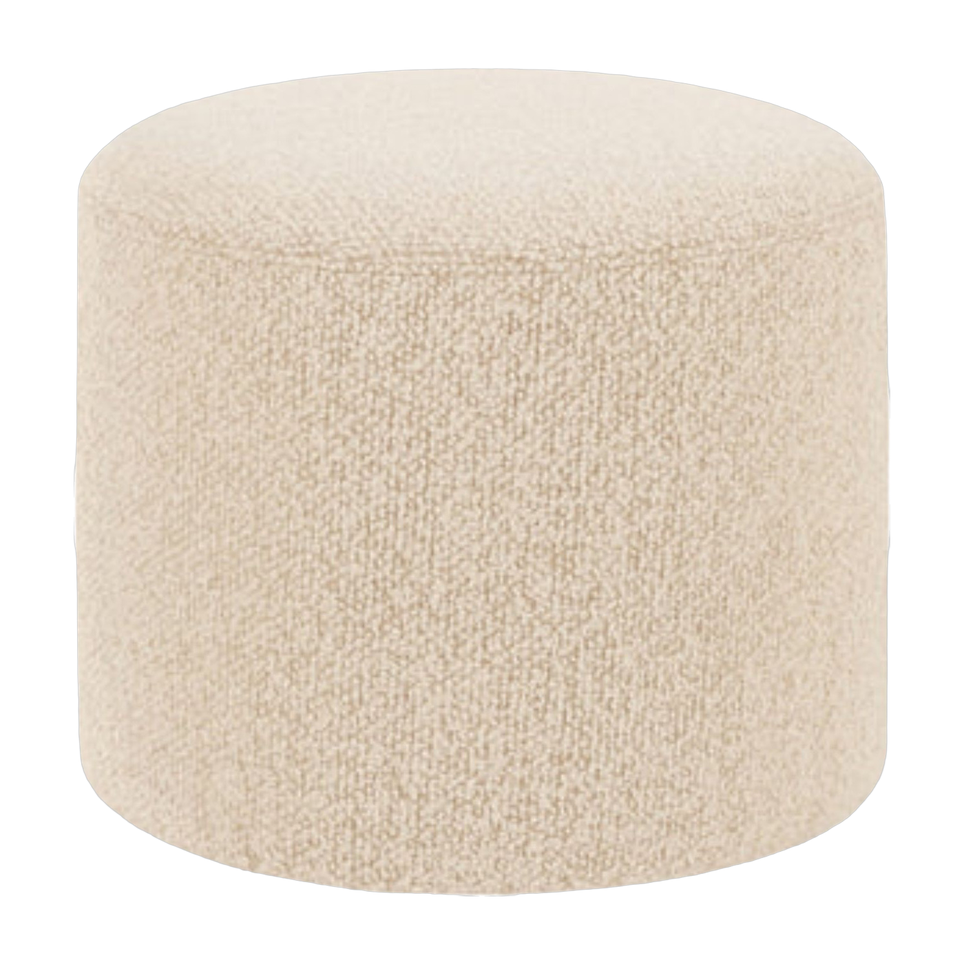 Pouf rond en laine beige Bon - Hem