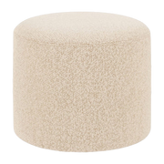 Pouf rotondo in lana beige Bon - Hem