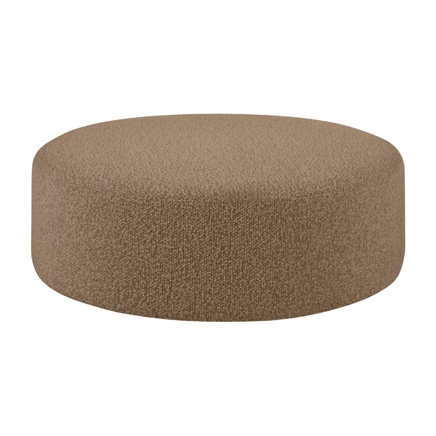 Bon Large Round Wool Ottoman - Hem