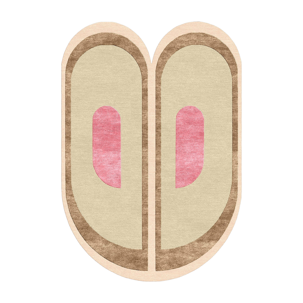 Tapis en laine et soie végétale rose 170x240 cm Liv - SON-TAPIS